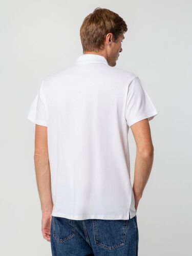 Рубашка поло мужская Spring 210 белая, размер XXL 5
