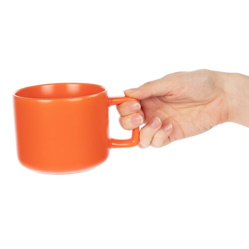 Чашка Jumbo, ver.2, матовая, оранжевая 4