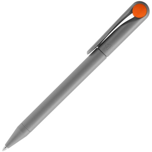 Ручка шариковая Prodir DS1 TMM Dot, серая с оранжевым 2