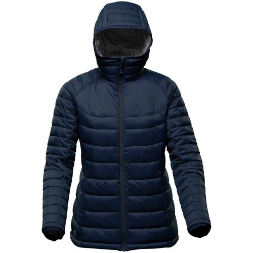 Куртка компактная женская Stavanger темно-синяя с серым, размер  10