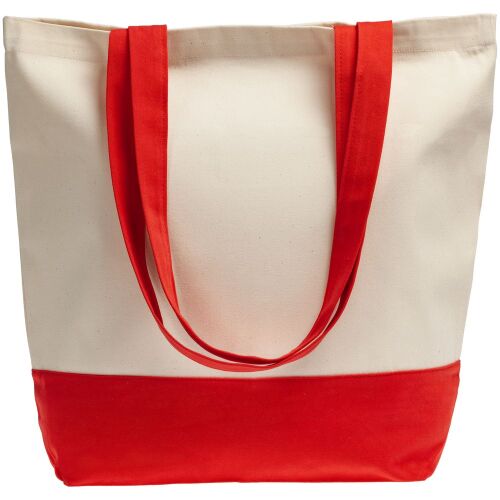 Холщовая сумка Shopaholic, красная 2
