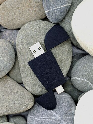 Флешка Pebble Type-C, USB 3.0, черная, 32 Гб 3