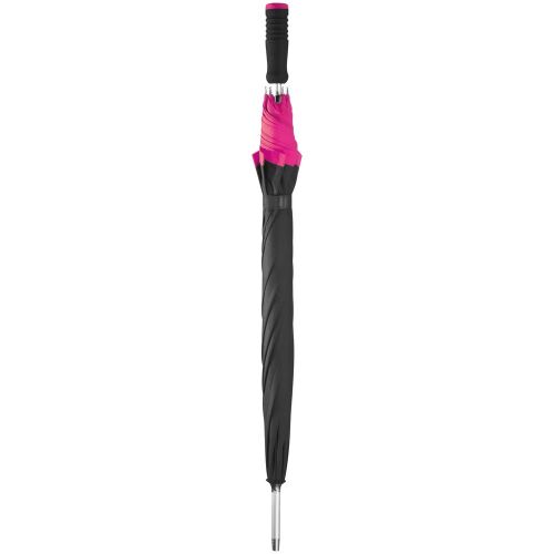 Зонт-трость Highlight, черный с розовым 3