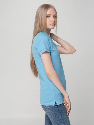 Рубашка поло женская Virma lady, голубая, размер S 5