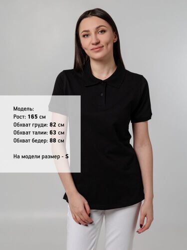 Рубашка поло женская Virma Stretch Lady, черная, размер M 4