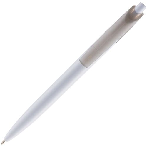 Ручка шариковая Bento, белая с серым 3