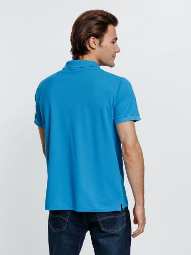Рубашка поло мужская Virma Premium, бирюзовая, размер M 3