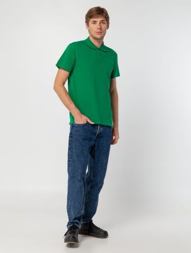 Рубашка поло мужская Summer 170 ярко-зеленая, размер M 7