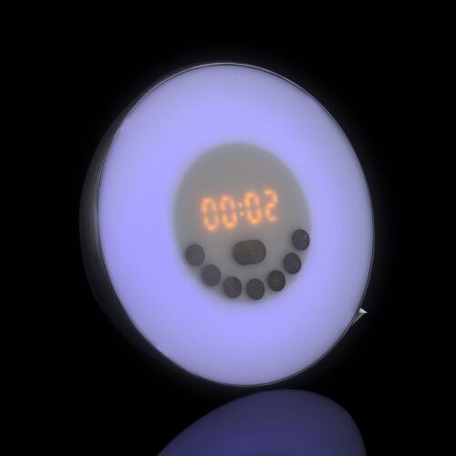 Лампа-колонка со световым будильником dreamTime, ver.2, черная 4