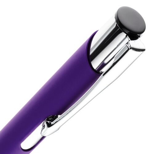 Ручка шариковая Keskus Soft Touch, фиолетовая 4