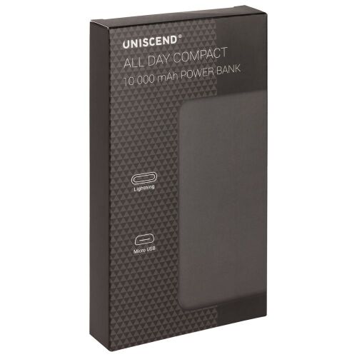 Внешний аккумулятор Uniscend All Day Compact 10000 мAч, черный 6