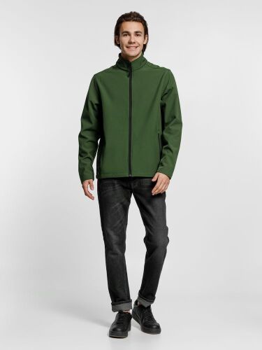 Куртка софтшелл мужская Race Men, темно-зеленая, размер XXL 6