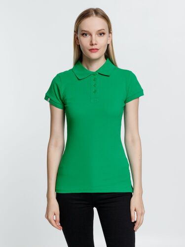 Рубашка поло женская Virma Premium Lady, зеленая, размер XXL 3