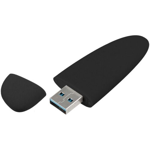 Флешка Pebble, черная, USB 3.0, 16 Гб 2