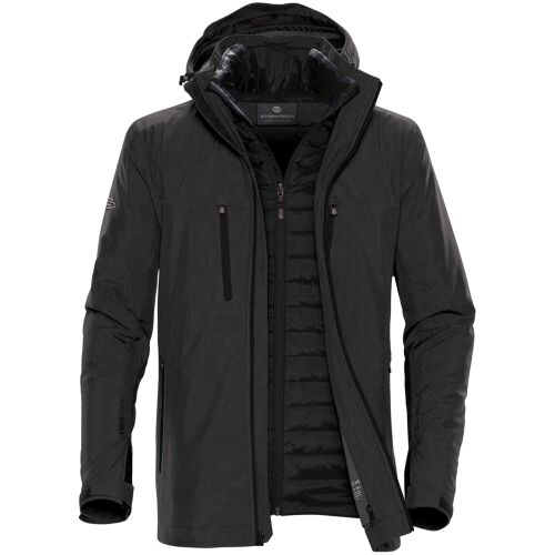 Куртка-трансформер мужская Matrix серая с черным, размер 4XL 8