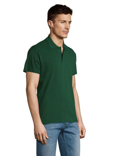 Рубашка поло мужская Summer 170 темно-зеленая, размер S 5