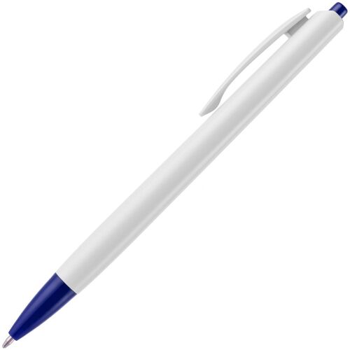 Ручка шариковая Tick, белая с синим 2