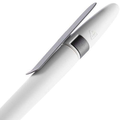 Ручка шариковая Prodir DS5 TSM Metal Clip, белая с серым 5