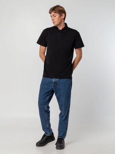 Рубашка поло мужская Spring 210 черная, размер XL 7