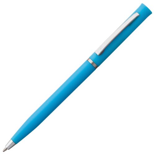 Ручка шариковая Euro Chrome, голубая 1