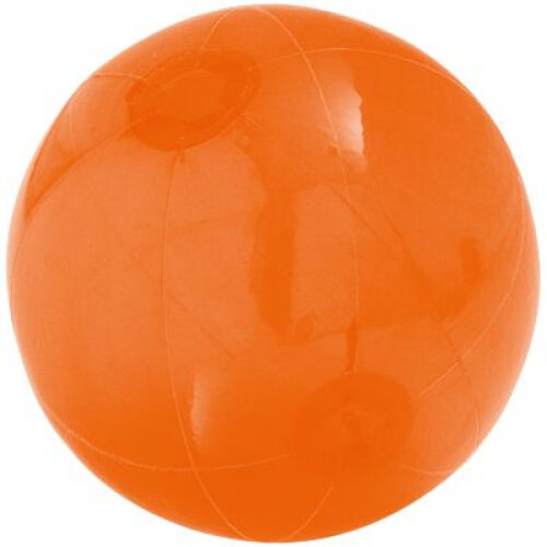 Надувной пляжный мяч Sun and Fun, полупрозрачный оранжевый 1