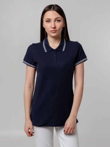 Рубашка поло женская Virma Stripes lady, темно-синяя, размер L 4