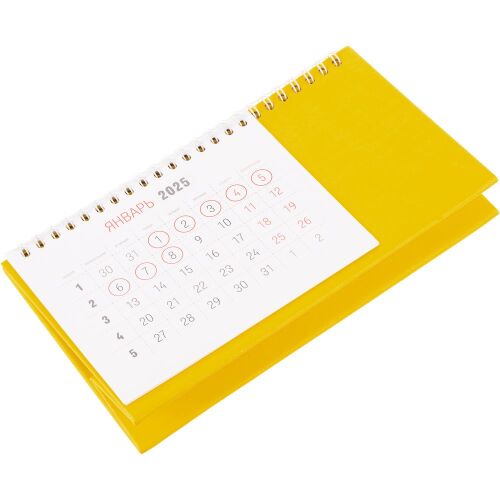 Календарь настольный Brand, желтый 3