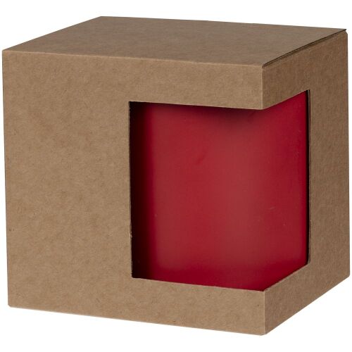 Коробка для кружки с окном Cupcase, крафт 1