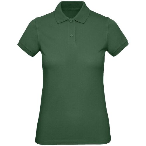 Рубашка поло женская Inspire темно-зеленая, размер XXL 1