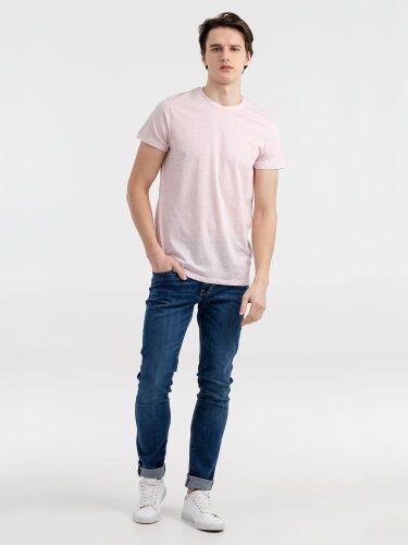 Футболка мужская приталенная Regent Fit розовый меланж, размер X 3