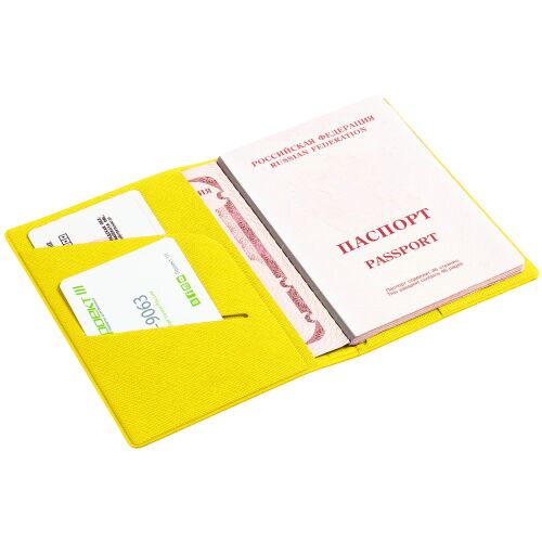 Обложка для паспорта Devon, желтая 3