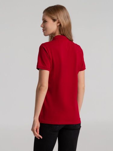 Рубашка поло женская Sunset красная, размер S 5