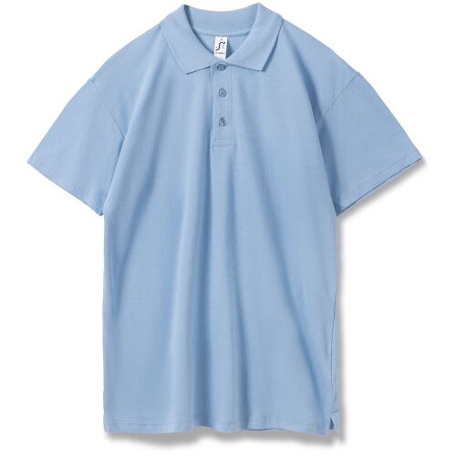 Рубашка поло мужская Summer 170 голубая, размер XL 1