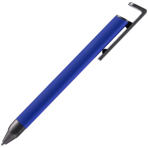 Ручка шариковая Standic с подставкой для телефона, синяя 3