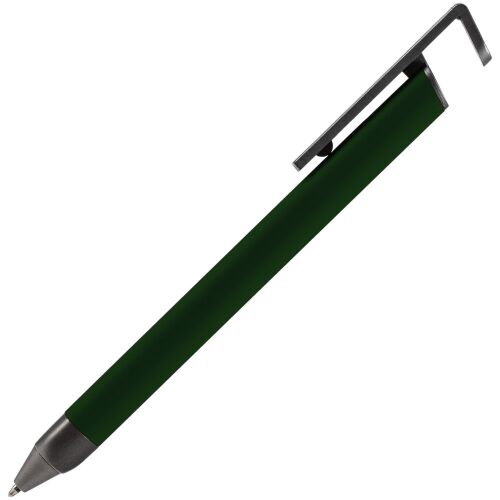 Ручка шариковая Standic с подставкой для телефона, зеленая 2