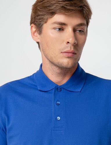 Рубашка поло мужская Summer 170 ярко-синяя (royal), размер M 6