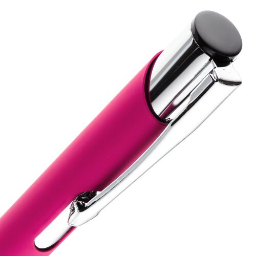 Ручка шариковая Keskus Soft Touch, розовая 4