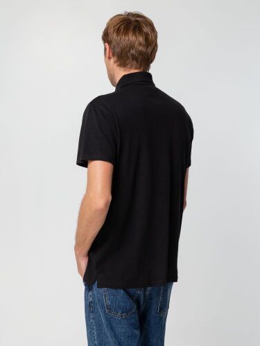 Рубашка поло мужская Spring 210 черная, размер M 5