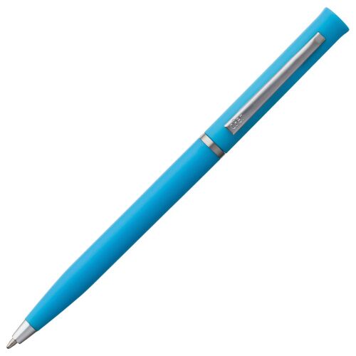 Ручка шариковая Euro Chrome, голубая 3
