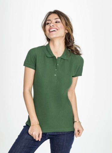 Рубашка поло женская Passion 170 ярко-зеленая, размер L 4