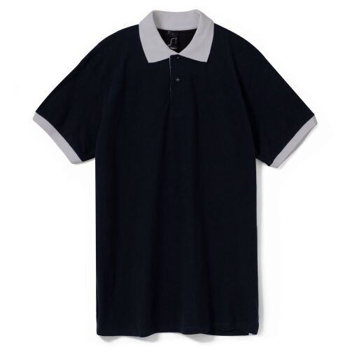 Рубашка поло Prince 190 черная с серым, размер XXL 1