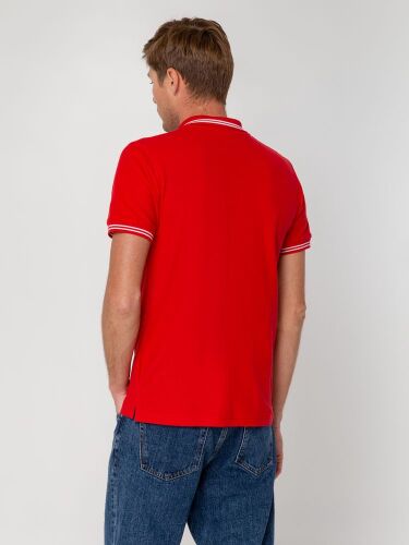 Рубашка поло Virma Stripes, красная, размер S 5