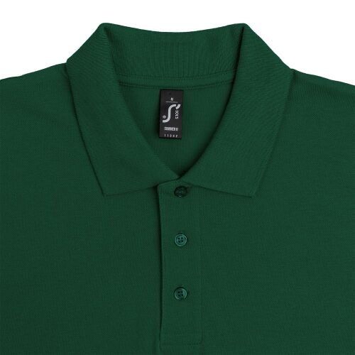 Рубашка поло мужская Summer 170 темно-зеленая, размер XL 3