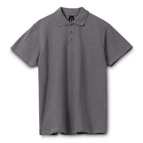 Рубашка поло мужская Spring 210 темно-серая, размер S 1