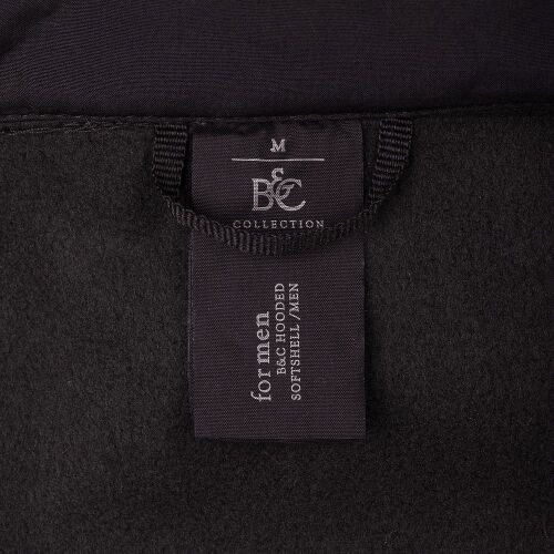 Куртка мужская Hooded Softshell черная, размер S 6