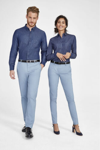 Рубашка мужская Barry Men синяя (деним), размер 3XL 5