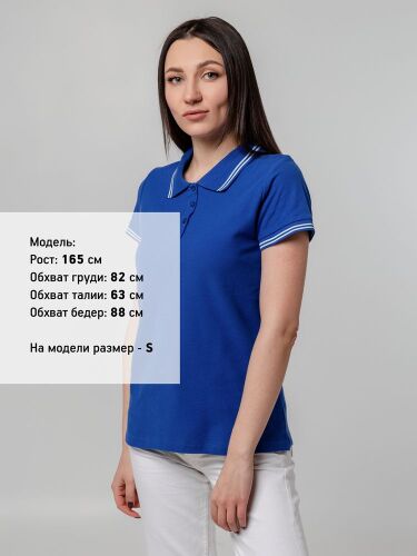Рубашка поло женская Virma Stripes Lady, ярко-синяя, размер S 3