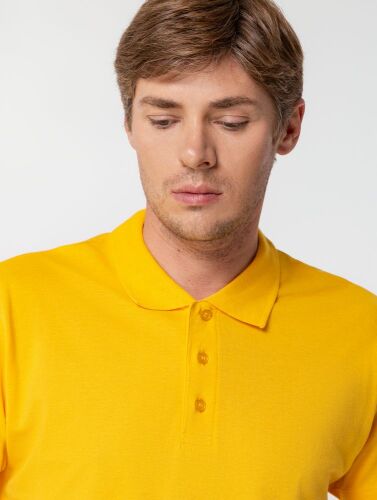 Рубашка поло мужская Summer 170 желтая, размер M 6