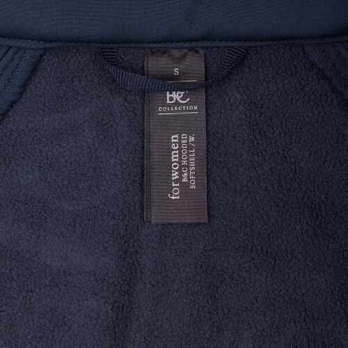 Куртка женская Hooded Softshell темно-синяя, размер L 6