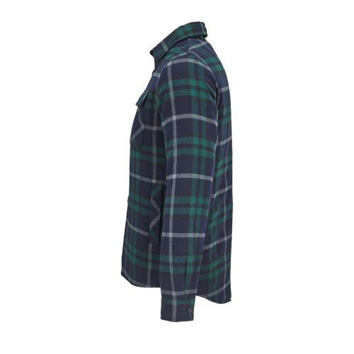 Куртка-рубашка оверсайз унисекс Noah, темно-зеленая, размер XS/S 2
